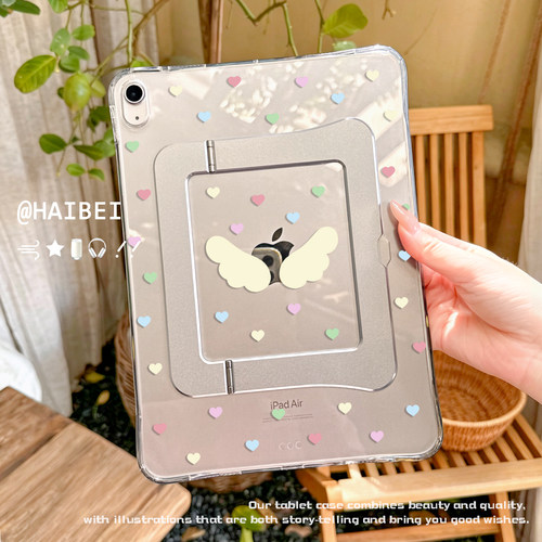 海贝适用iPadpro保护壳ipadair8气囊支点壳韩系ipad10/11代防弯保护外壳air456ipad11寸保护壳ipad13寸保护壳