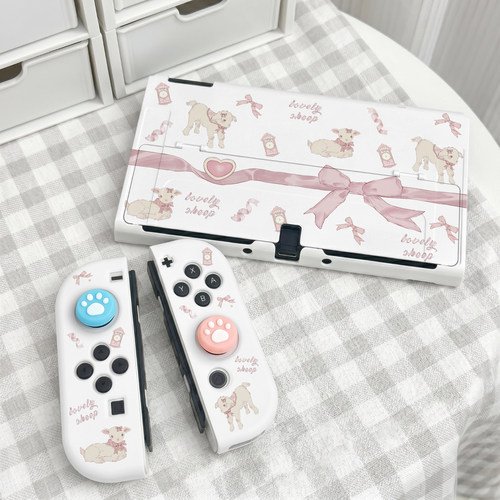 适用任天堂Switch保护套Oled游戏机配件分体防摔硬壳ns卡通switcholed保护壳手柄套Switch2超薄便携续航版