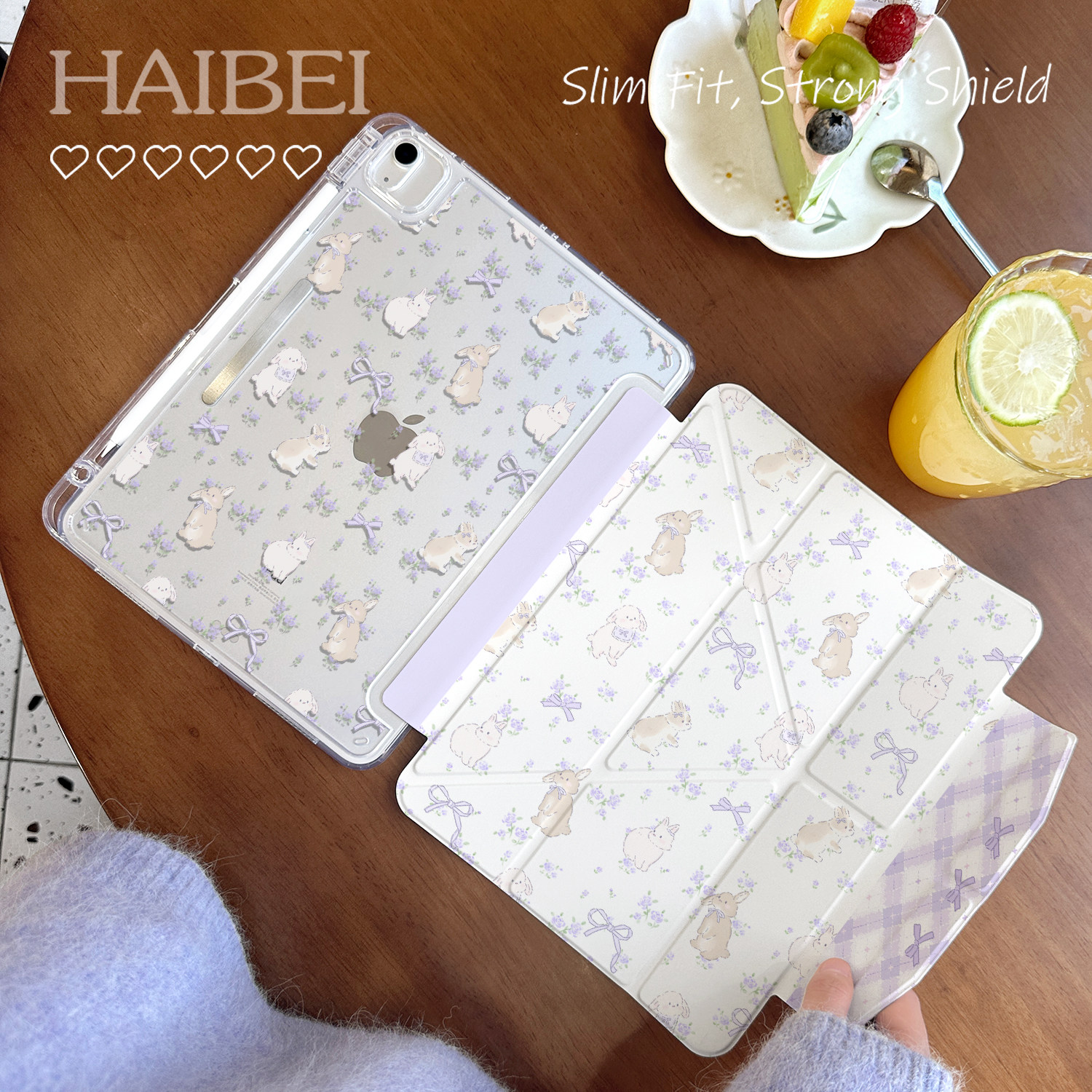 Y型带笔槽亚克力适用苹果平板壳