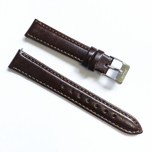 聚利时julius原装 508表带宽度16mm深棕浅棕黑色 表带手表型号JA