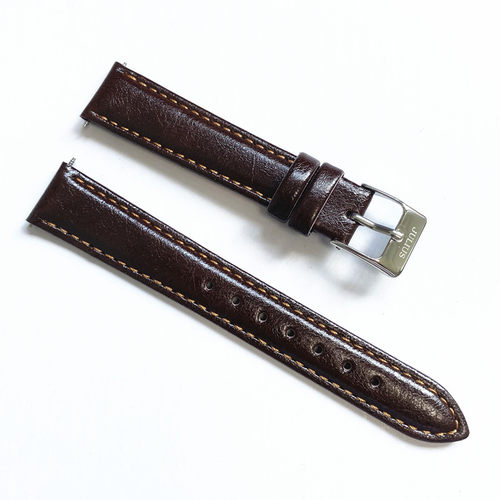 聚利时julius原装表带手表型号JA-508表带宽度16mm深棕浅棕黑色