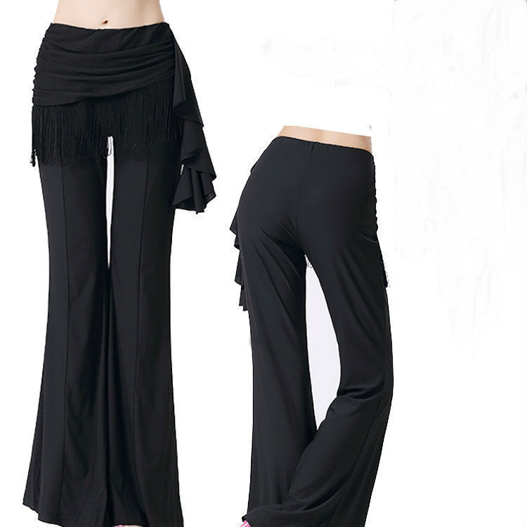 国标舞水晶麻流苏大码弹力显瘦女