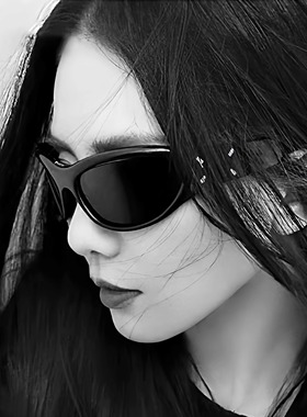 GM千禧猫眼Y2K太阳镜发箍墨镜潮j