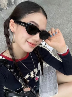 GM明星同款王嘉尔墨镜男猫眼高级感椭圆形太阳镜女防紫外线BENVEN
