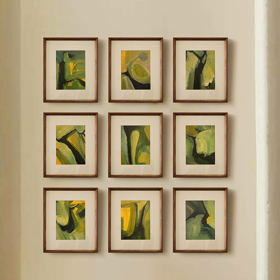 稀有元素【 顿悟】 原创抽象风景挂画复古法式餐厅中古客厅装饰画