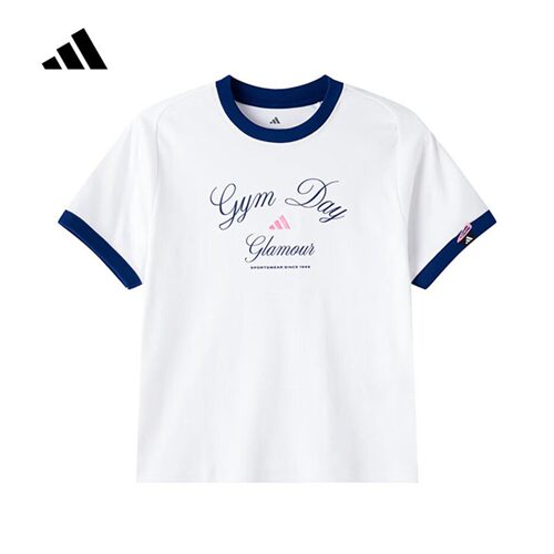 Adidas阿迪达斯短袖女新款夏休闲透气运动T恤KB7196 KB7197