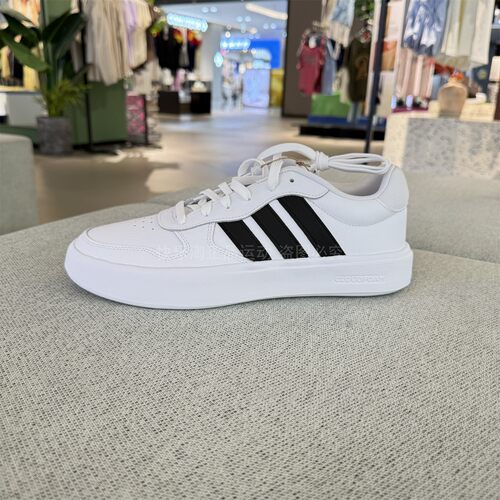 adidas阿迪达斯男女鞋LITECOURT低帮轻便耐磨运动休闲板鞋IH0856