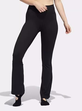 Adidas阿迪达斯运动裤女子健身喇叭型瑜伽透气舒适紧身长裤H64194