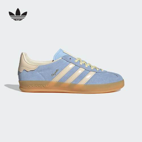 阿迪达斯三叶草男女鞋25春季新款GAZELLE INDOOR运动休闲鞋JR8029