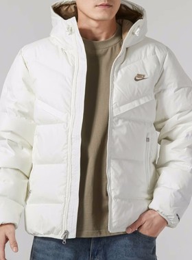 Nike/耐克羽绒服男子运动休闲服保暖训练防风连帽夹克外套 FZ1103