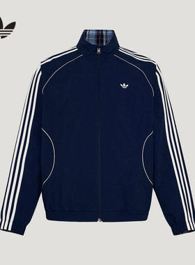 阿迪达斯三叶草外套男2026春季两面穿休闲立领夹克 KT6367 KT6368