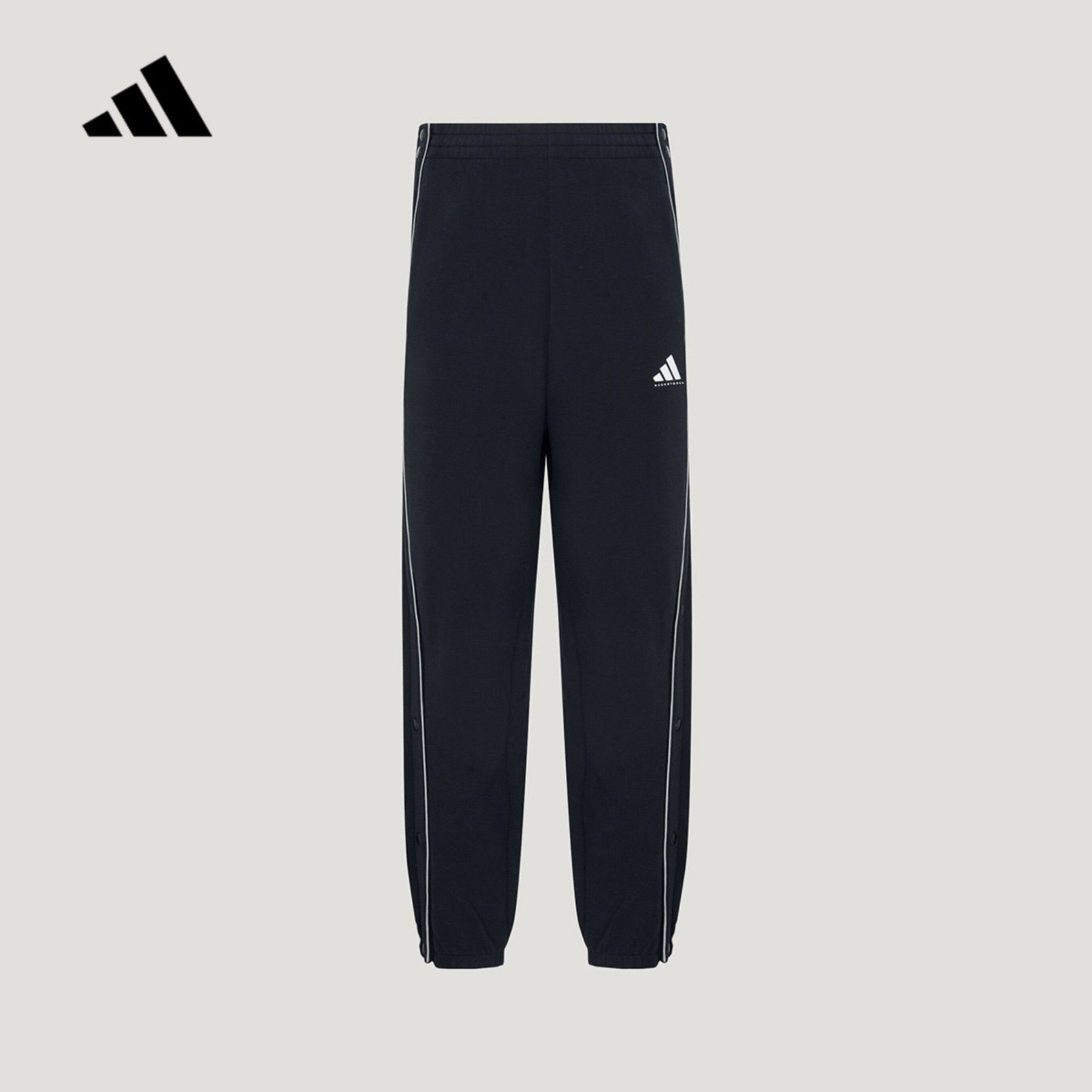 adidas阿迪达斯运动裤男装秋冬款休闲宽松针织防风收口长裤KX4943