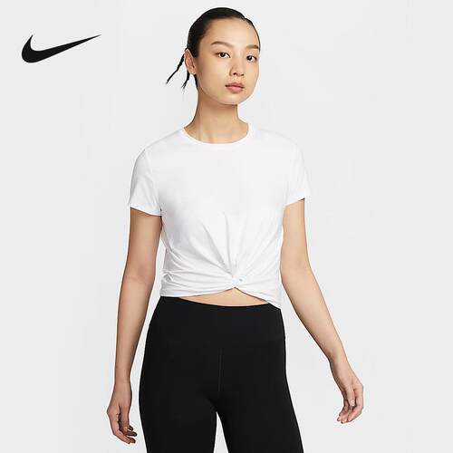 Nike耐克运动短袖女子新款夏季新款休闲透气短款T恤衫HJ1055-100