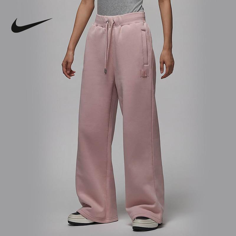 Nike耐克运动裤女2024冬季新款加绒直筒长裤宽松阔腿裤FV7156-601
