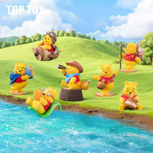 TOPTOY小熊维尼百年探蜜系列手办盲盒植绒公仔桌面装饰摆件礼物
