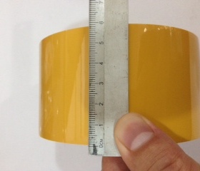 得力30359黄色封箱带 6公分宽100码封箱胶带 打包胶带封箱带