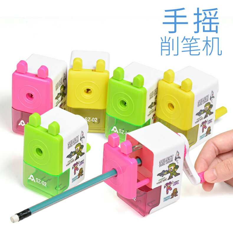 三众铅笔刀削笔器 手摇卷笔刀 转笔机 儿童文具卡通削笔刀 满包邮