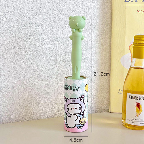 可爱滚筒粘毛器卡通可撕衣服除