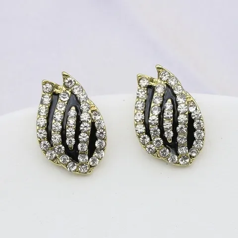 耳钉气质耳饰耳环花朵滴油百搭潮流S925银针甜美郁金香性感满钻