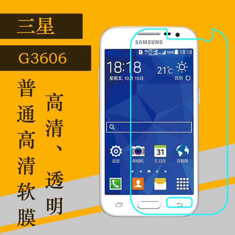 三星GALAXY CORE Prime手机膜 SM-G3608 G3606 G3609防爆膜屏保