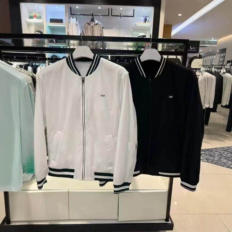 高尔夫男装春秋季圆领防风外套保暖夹克黑白色时尚运动棒球领棉衣,运动/瑜伽/健身/球迷用品,高尔夫上装,淘宝优惠券,粉丝福利购,淘宝优惠卷