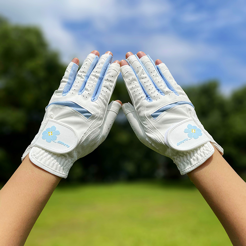 原单高尔夫露指双手手套