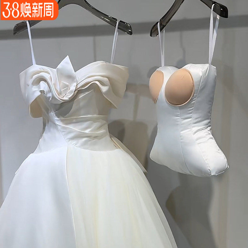 婚纱礼服半身软体填充悬挂假模特立体软撑展示架子服装模特道具女