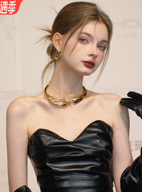 新娘项链耳环金属项圈礼服配饰品