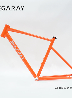 MEGARAY公路车铝合金车架前叉碳纤维内走线一体前叉