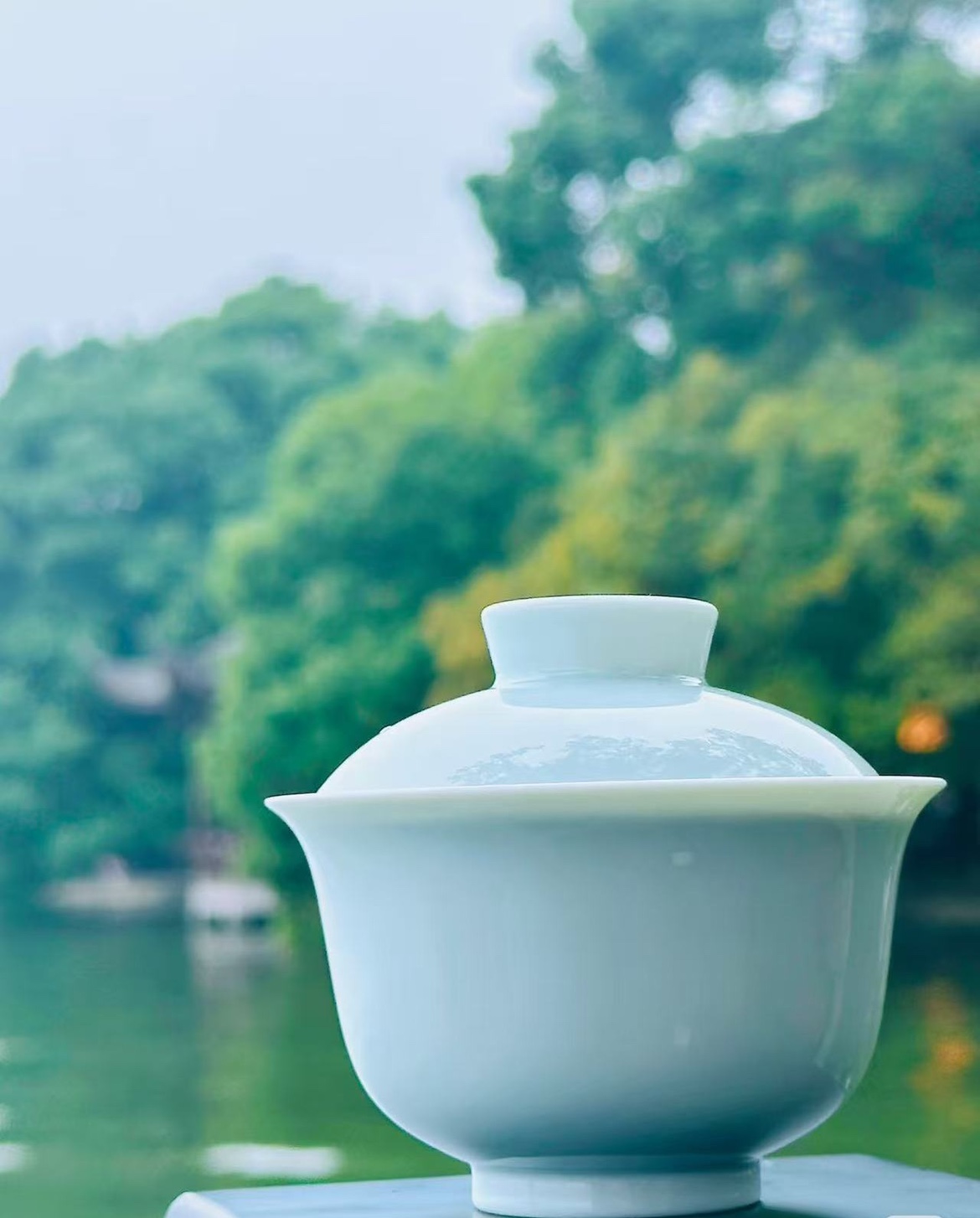 景德镇陶瓷盖碗120ml左右白胎仿古泥