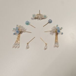 ob6分头饰全套超仙改娃盲流苏步摇发簪bjd古风民族风簪子古装配饰