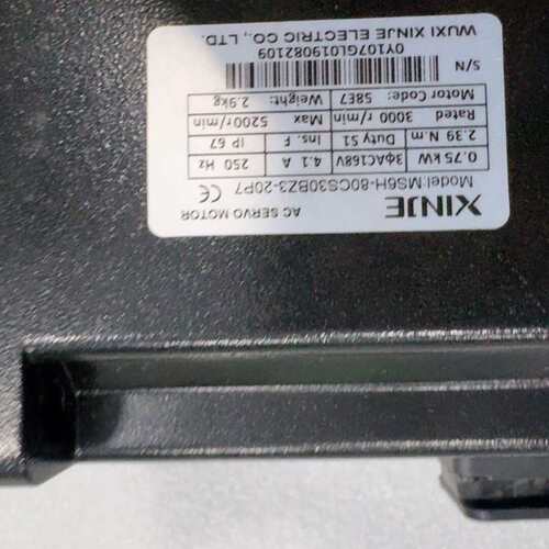 议价信捷伺服电机MS6H-80CS30BZ3-20P7，0.75可维修