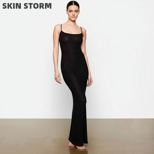 SKIMS连衣裙卡戴珊风辣妹吊带修身显瘦塑身包臀裙【SKIN STORM】