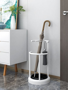 家用门口收纳架酒店大堂商用雨伞架现代简约收纳桶创意沥水置物架