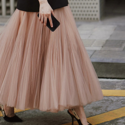 A字大摆仙女千片裙蓬蓬