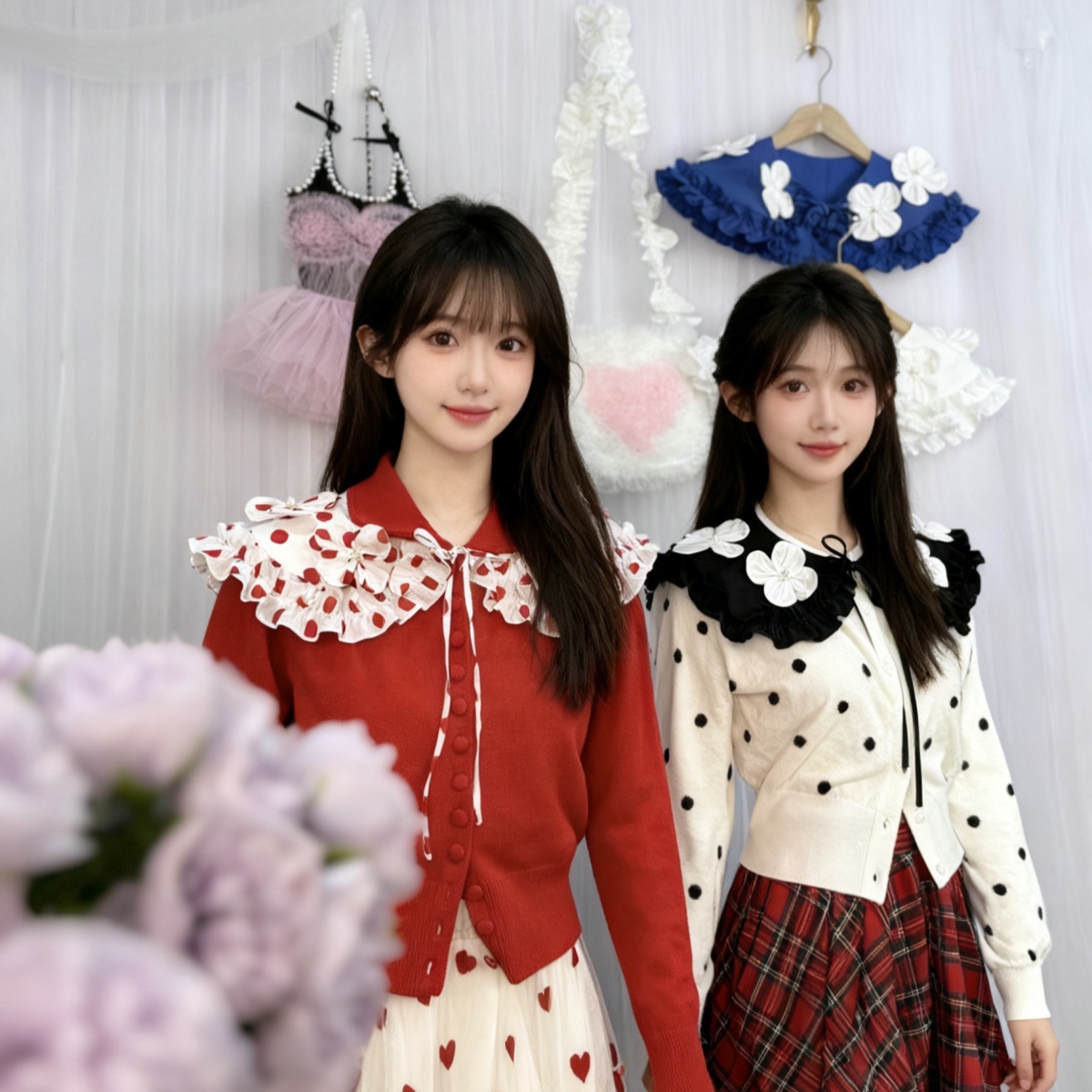 日子百搭纯手工大娃娃领假领子