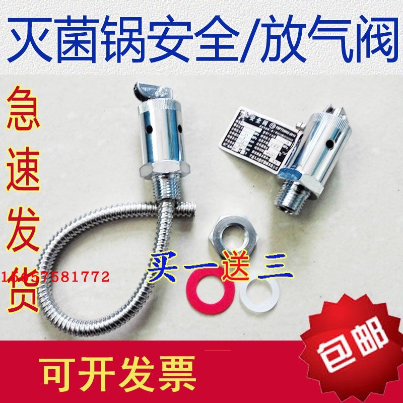 宁波甬安YA28X6T/8 10 15灭菌器全启式安全阀消毒锅配件0.24/0.28