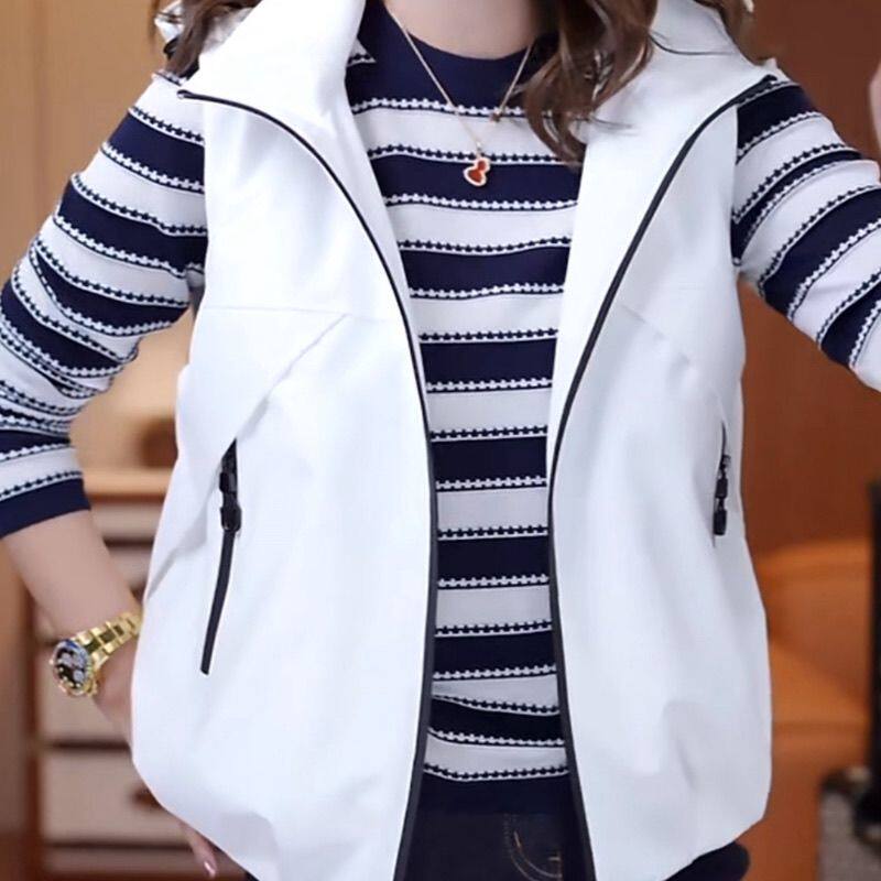 可拆卸帽子马甲女2026新款连帽显瘦韩版宽松马夹坎肩百搭外套潮