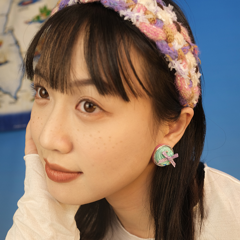 可爱小雪糕少女风耳环bombcaca