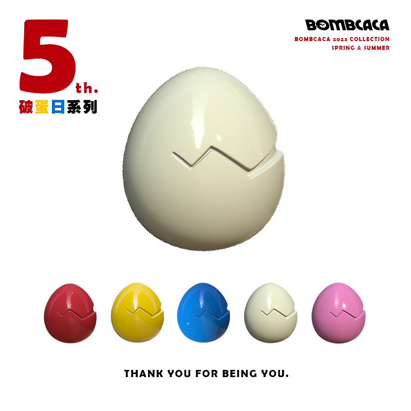 BOMBCACA日常彩色蛋形简约耳环