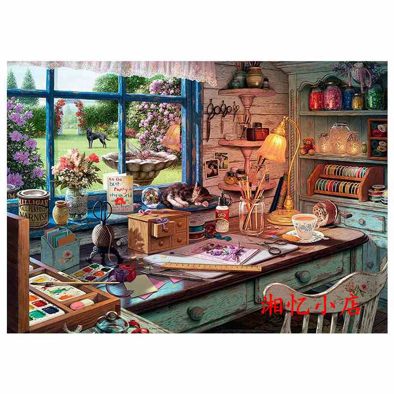 印花包邮新款DMC纯棉十字绣套件客厅餐厅儿童房画 奶奶的手工艺坊