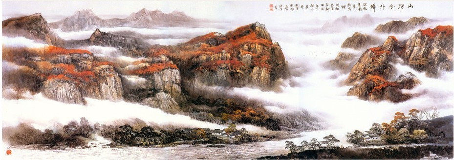 印花新款DMC纯棉绣线绣线十字绣 世界名画 油画 壮丽河山