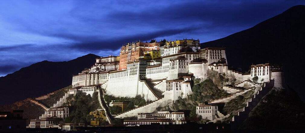新款包邮印花西藏名画法国DMC纯棉绣线十字绣套件 风景-布达拉宫3