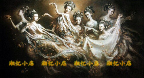 印花纯棉十字绣餐厅飞天DMC套件