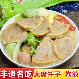 徐州丰县特产毛家扦子大席卷煎焖子扦子肉蛋卷徐州八大碗之一卷章