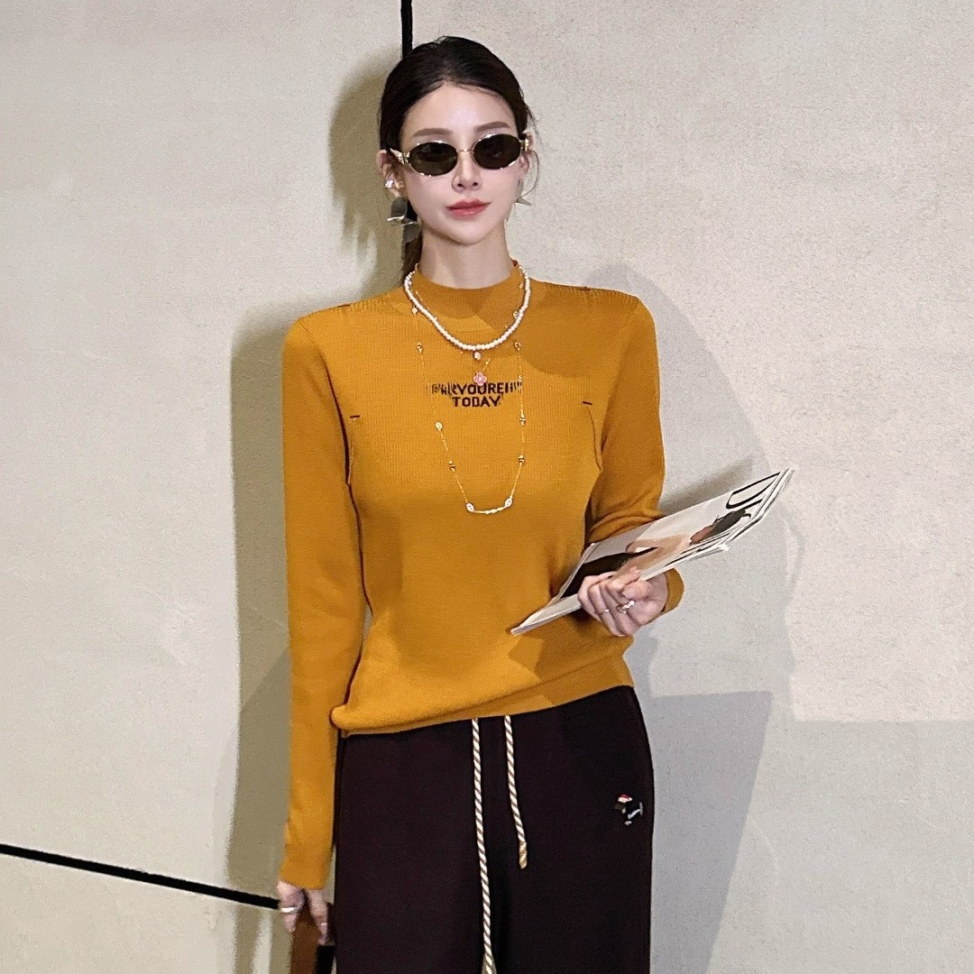 欧洲站2025秋冬新款羊毛针织衫