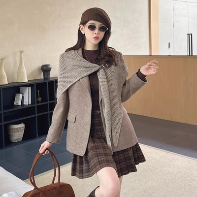 DI-SUI欧韩站新款羊毛西装外套