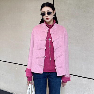 2025秋冬季新款羊毛国风外套