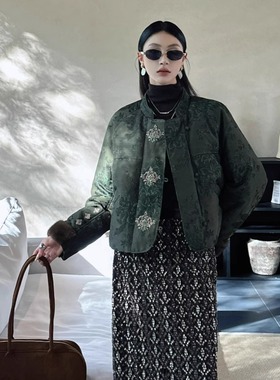 定制DI-SUI迪素欧韩2025秋冬新品女装08522水貂毛鹅绒繁华国风棉