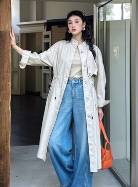 特价DI-SUI正品2026春夏新品女装08003爆款简约时髦长款气质风衣